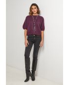 Pullover Willow in misto lana viola