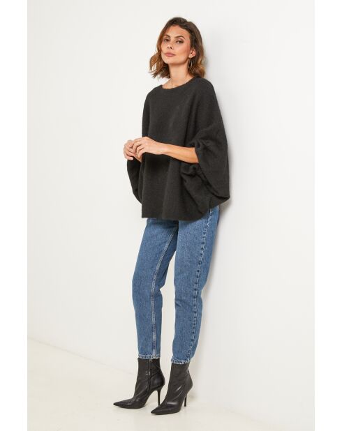 Pullover nero Tresor in misto lana