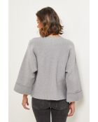 Grauer Mirage-Pullover