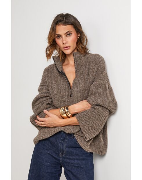 Gilet Taupe Opal