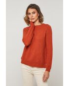 Pullover Vesuve Brick aus Wollmischung