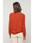 Pullover Vesuve Brick aus Wollmischung