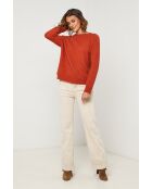 Pullover Vesuve Brick aus Wollmischung