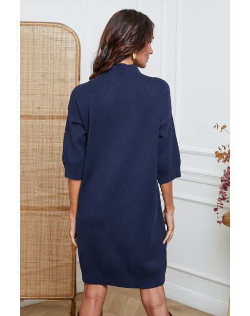 Marineblauwe jurk