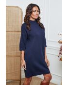 Marineblauwe jurk
