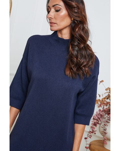 Marineblauwe jurk