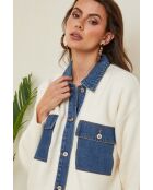 Giacca/jeans Ajka ecru