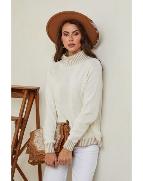 Ecru Csepreg Wollpullover