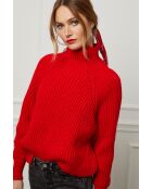 Roter Wollpullover für Babys