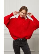 Roter Wollpullover für Babys