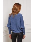Michael indigofarbener Pullover