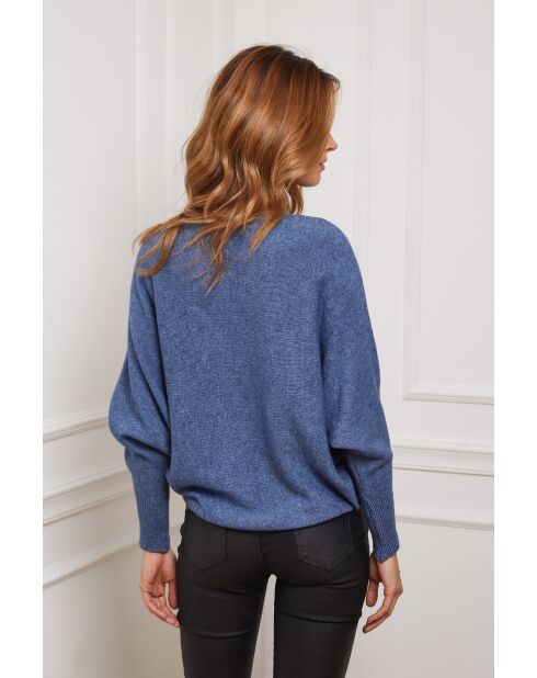 Michael indigofarbener Pullover