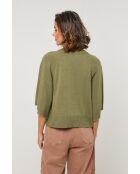 Khakifarbener Cassiopee Wollpullover