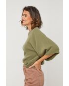 Khakifarbener Cassiopee Wollpullover