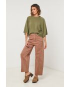 Khakifarbener Cassiopee Wollpullover