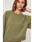 Khakifarbener Cassiopee Wollpullover
