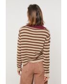 Trui van wol met choco Dahlia