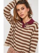 Trui van wol met choco Dahlia