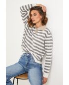 Grauer Wollpullover Dahlia