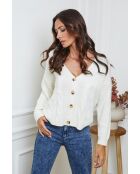 Gilet Laem in lana ecru