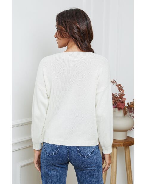 Gilet Laem in lana ecru