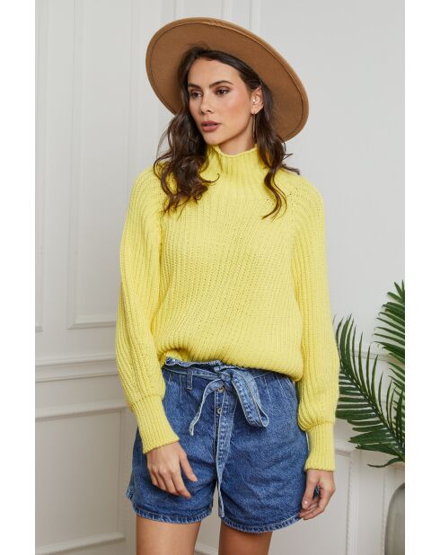 Pull en laine Baby jaune
