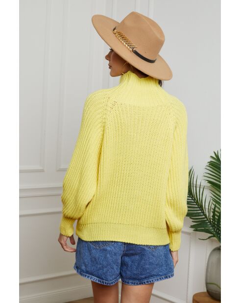 Pull en laine Baby jaune