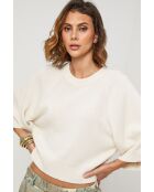 Cremefarbener Cassiopee Wollpullover
