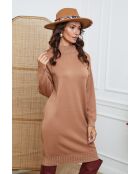 Camelfarbenes Kaschmirkleid Linoa