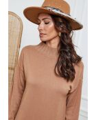 Camelfarbenes Kaschmirkleid Linoa