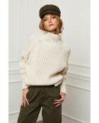 Beiger Wollpullover für Babys