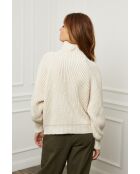 Beiger Wollpullover für Babys