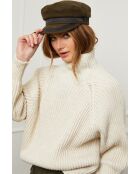 Beiger Wollpullover für Babys