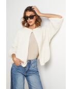 Crèmekleurige wollen vest Jade