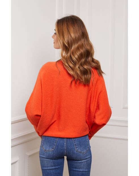 Michael orangefarbener Pullover