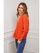 Michael orangefarbener Pullover