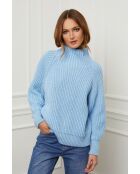 Pull en laine Baby bleu ciel