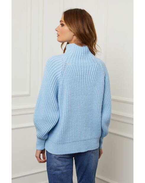 Pull en laine Baby bleu ciel