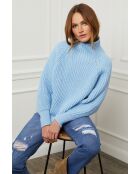 Pull en laine Baby bleu ciel