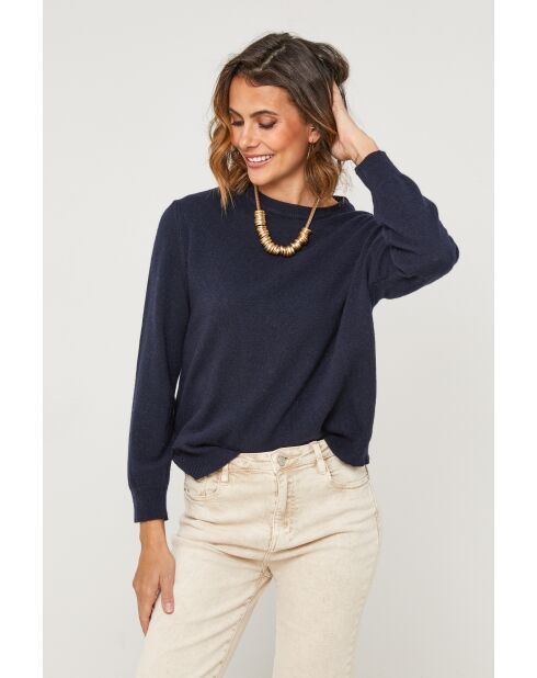 Pullover Saphir in lana blu