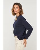 Pullover Saphir in lana blu
