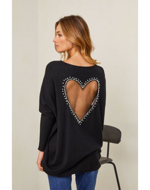 Schwarzer Pullover Aadil