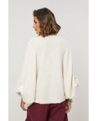 Ecru wollen vest Gaia