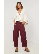 Ecru wollen vest Gaia