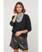 Bufanda gris de lana Eclipse