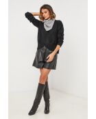 Bufanda gris de lana Eclipse