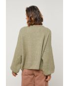 Khaki Jade wollen vest