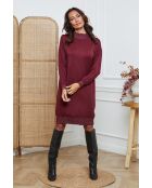 Burgundy Linoa kasjmierjurk
