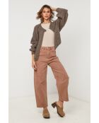Gilet in lana Jade taupe