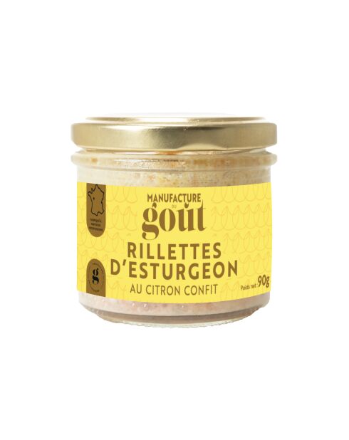 Boîte de Rillettes d'Esturgeon au Citron 90 gr